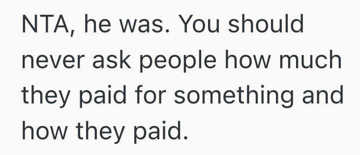 Screenshot 2025 07 13 at 7.17.58 AM A Guy Purchased A New, Cheaper Car, But Now His Friend Wont Stop Asking Him How Much He Paid For It